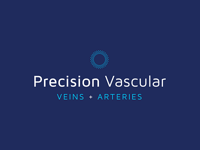 Precision Vascular brand identity branding design doctor health logo logomark logotype precision specialist vascular veins