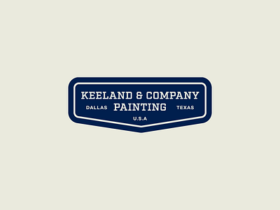 Keeland & Company brand identity branding commercial construction design logomark painting