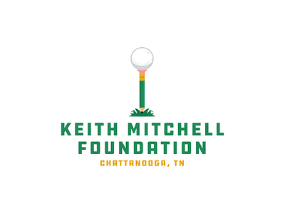 KM Foundation brand identity branding design foundation golf illustration logomark logotype pencil tee