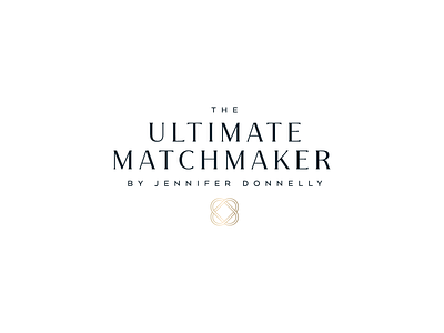 The Ultimate Matchmaker brand identity branding classy design elegant elite feminine gold links logo logomark logotype love masculine matchmaker rebrand ultimate