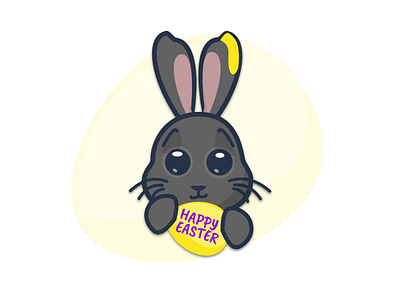 Easter Bunny Illustration bunny cute cute adorable cute animal cute animals easter illustration illustrator vector vector artwork vector illustration vector illustrations