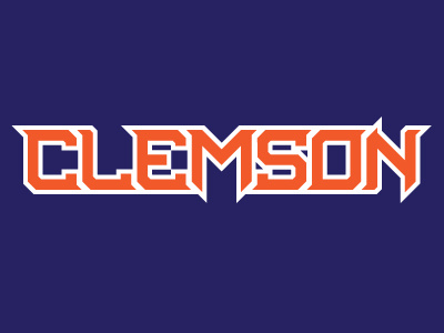 Clemson Wordmark clemson lettering logos sports typography