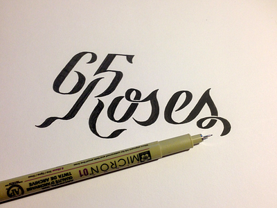 65 Roses Hand Type