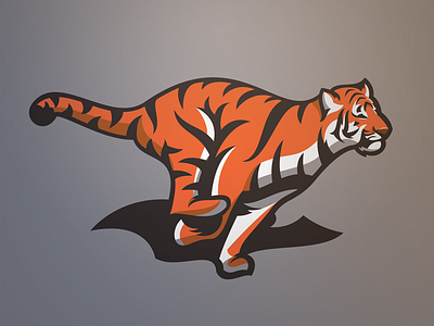 Tiger Running branding clemson identity military sports branding sports identity sports logo tiger tiger statue