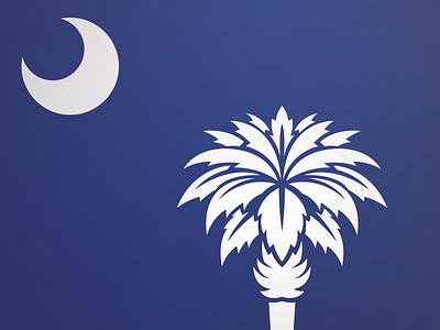 Palmetto State Love branding crescent moon flag identity logo palmetto palmetto tree sc sc flag south carolina