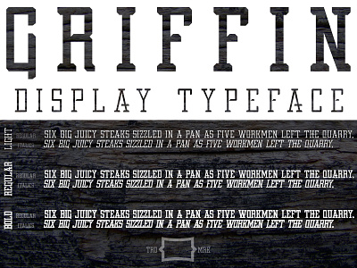 Griffin Display Typeface Teaser sports fonts sports type sports typography type typography
