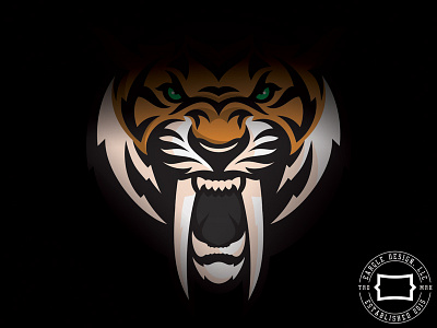 Saber Tooth branding griffin identity logo prehistoric saber tooth tiger sports branding sports identity sports logo tiger