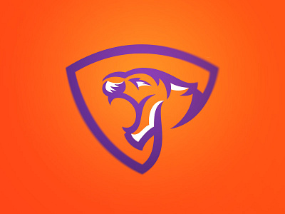 Tiger Shield icon logo shield sports branding sports design sports identity sports logo tiger