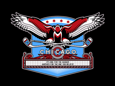 Hawk Marquee blackhawks chicago hockey sports sports branding sports design sports logo