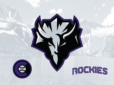 Rockies Concept branding identity illustration logo sports sports branding sports design sports identity sports logo triceratops type vector