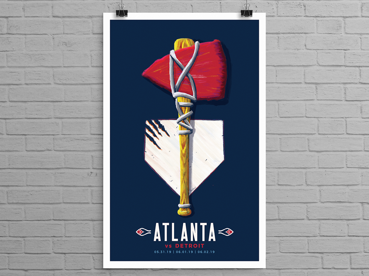 Atlanta braves logo - The experimental artist - Drawings