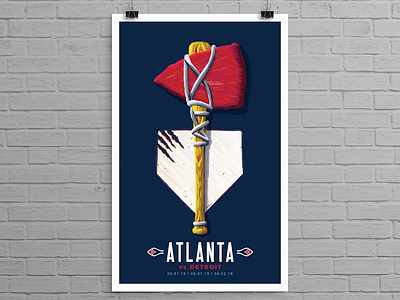 Atlanta Braves Art in the Park Poster Series app atlanta branding braves design identity illustration logo sports sports branding sports design sports identity sports logo