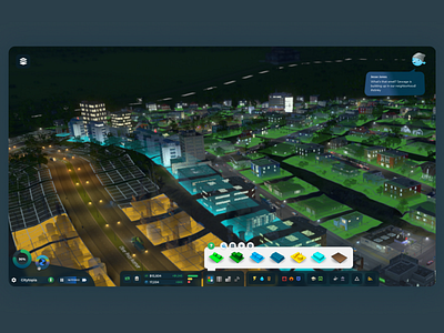 Case Study: Cities Skylines In-Game UI app design figma game ux games gaming ui ux vector