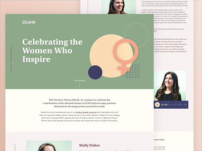 Celebrating the Women Who Inspire article branding creatives design digital story history illustration interactive iwd justice reform women