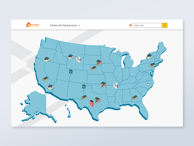 Interactive Map aarp case studies explore housing illustration interactive map storytelling