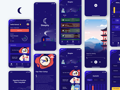 Sleephy mobile ui ux