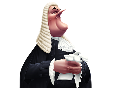 Barrister 2d art barrister character character design court digital painting draw justice law painting