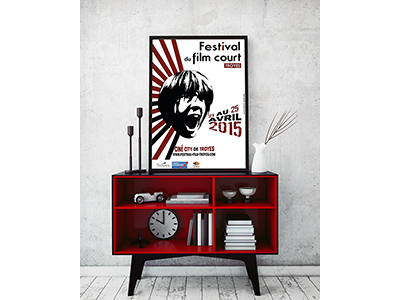 Film Court affiche festival festival du fil court de troyes illustrator photography photoshop poster