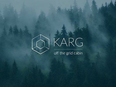 KARG off the grid cabin hous logo hexagon hexagon logo logo logo design logotype