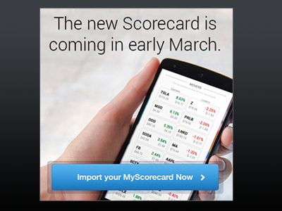 Coming in Early March ad bigbox button call-to-action data march mobile phone promo scorecard stock