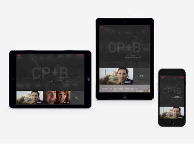 CP+B Web, Touch art direction design digital design ipad iphone responsive touch ui ux web design