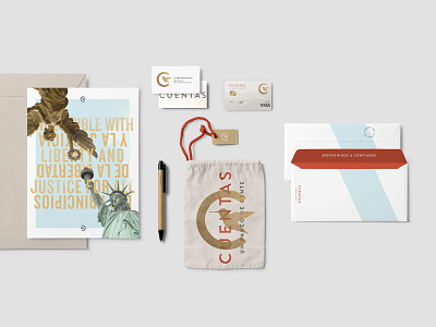 Cuentas Mailing Mockup branding logo design packaging poster