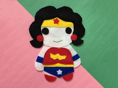 Wonder Girl apparel clothing craft dc felt handmade sewing superman