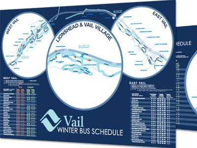 Vail Transit Map bus schedule print transit map vail