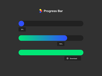 Daily UI #086 - Progress bar app bar branding button completed daily ui dailyui download figma identity design loading progresion progress progress bar states ui ui design user interface ux ux design