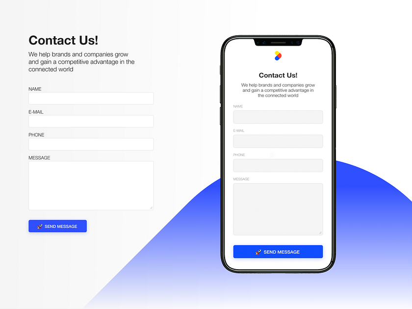 Contact UI designs, themes, templates and downloadable graphic elements ...