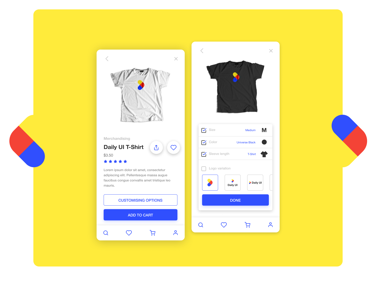 Daily UI #033 - Customize product by Miquel Parera - simplified