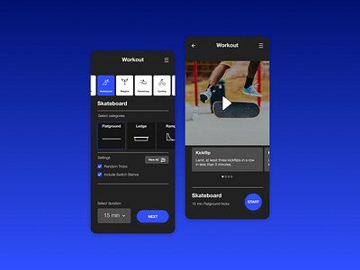 062 Workout of the day app branding daily ui daily ui 62 daily ui challenge daily ui workout daily ui workout of the day daily workout dailyui 62 skate skate app skateboard skateboard app skateboarding app ui ui design user interface ux workout workout of the day
