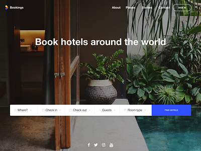 Daily UI #067 - Hotel booking airbnb app booking bookings branding daily ui figma holidays holidays booking hotel hotel booking hotel page hotel ui rooms select ui ui design user interface ux