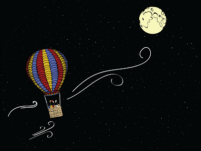 Hot Air Balloon Illustration