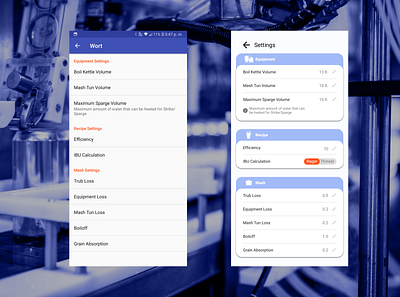 007/100 Settings_Before and after app dailyui design mobile settings ui