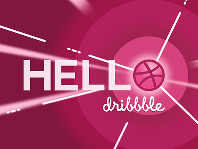 Hello Dribbble! hello dribble hi dribbble hola