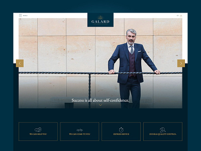 GALARD - Gentlemen's tailoring fashion shirt shoes suit suits tailor webdesign