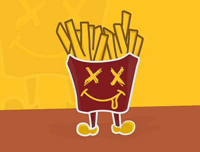 MR FRIES adobe art artinspiration design graphicdesign illustration illustrator logo logodaily vector