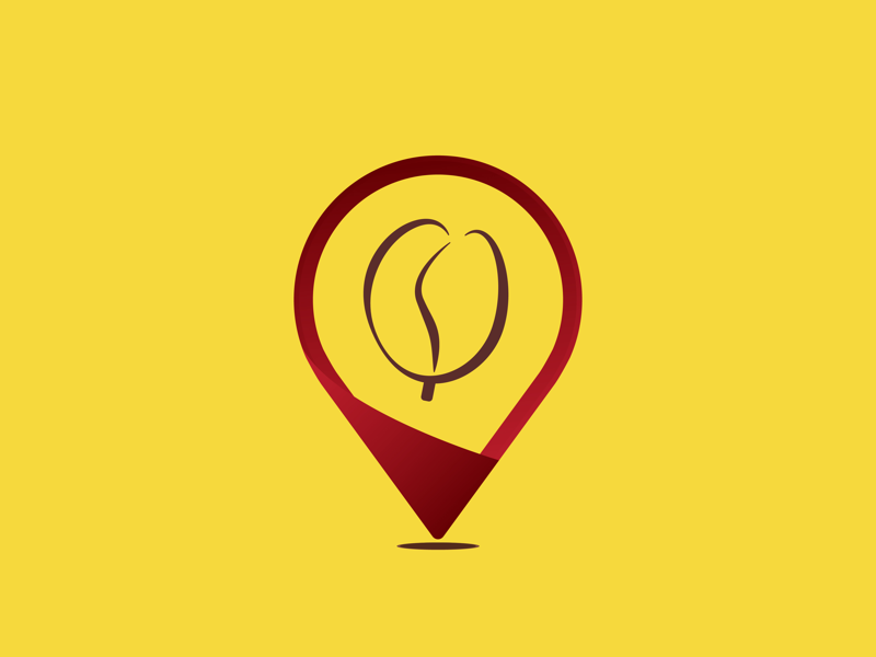 Coffee Pin ๐ coffee graphic pin vector dribbble design artinspiration logoinspiration art logopin logoidea logotheme logoconcept logodaily logo