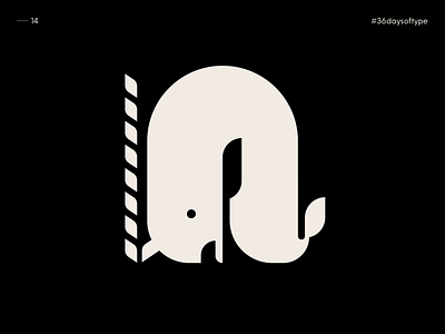 N as Narwhal - 36 Days of Type 2020 alphabet alphabet typography bestiary creature graphic design johannlucchini logotype logotypes minimal narwhal negativespace sea sealife whale whale logo whales