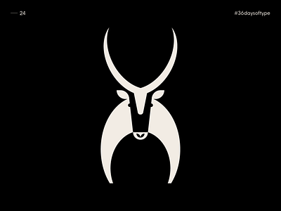 X as Oryx - 36 Days of Type 2020 abstract design africa african animals animal animal logo animal logos art direction design graphic design johannlucchini minimal oryx vector vector illustration visual identity