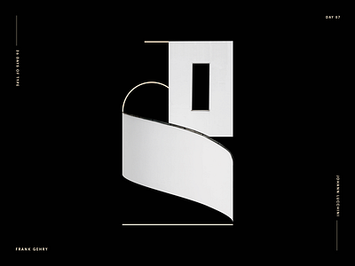 G for Frank Gehry - Architype Alphabet Project 36daysoftype alphabet architechture architectural design graphic design illustration johannlucchini letter type type design typeface typo typography