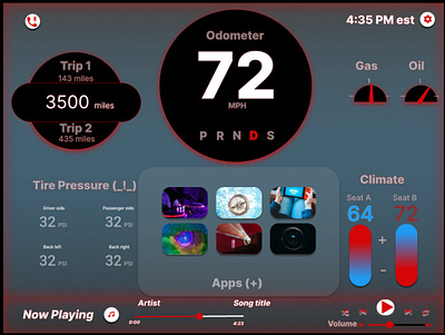 Auto Dashboard figma ux