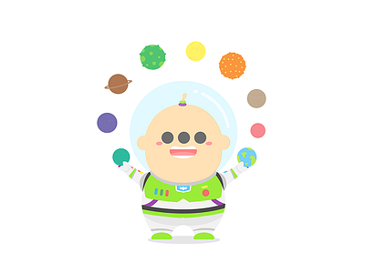 Toooy Story – Buzz art doodle drawing flat illustration toystory vectorart