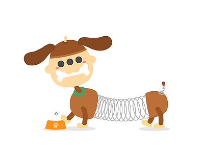 Toooy Story – Slinky Dog art design disney doodle drawing flat illustration toystory vectorart