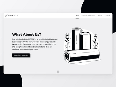 B&W Web UI Design