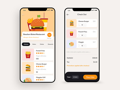 Food Design app button clean design creative ideas illustration mobile application ui ux design