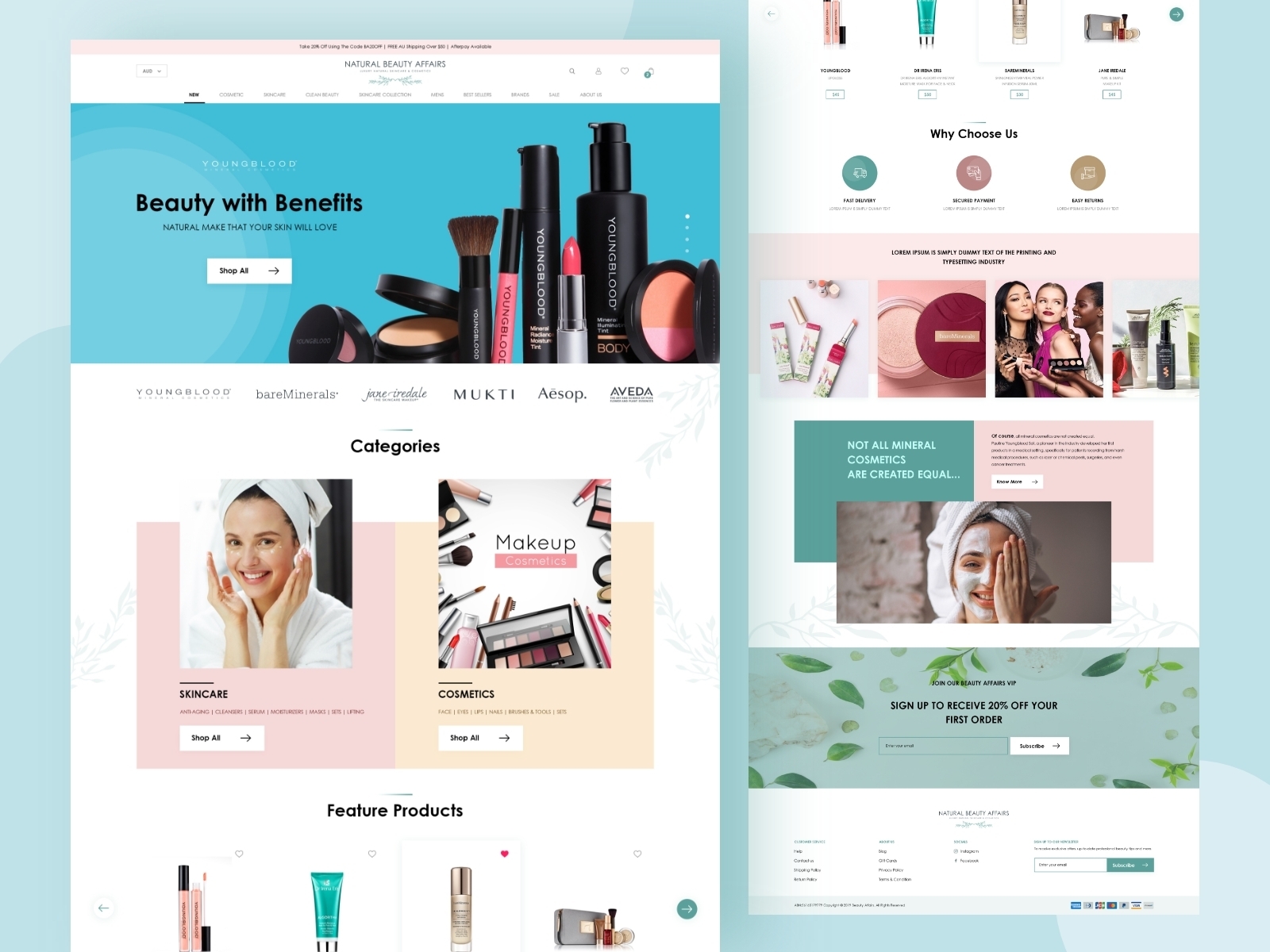 Beauty Landing Page by Ankit Kumawat🥇 on Dribbble