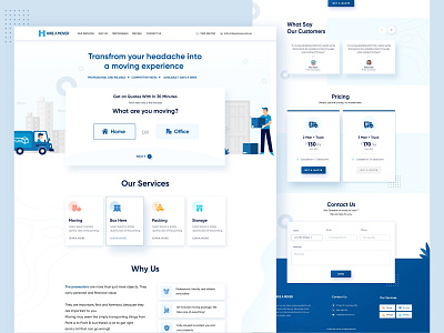 Hire A Mover Landing Page
