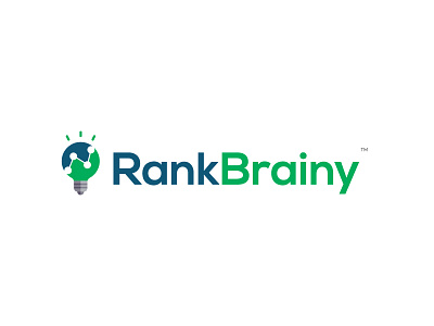 RankBrainy Logo illustration branding design dribbble icon illustration illustrator logo logomark logotype seo symbol typography